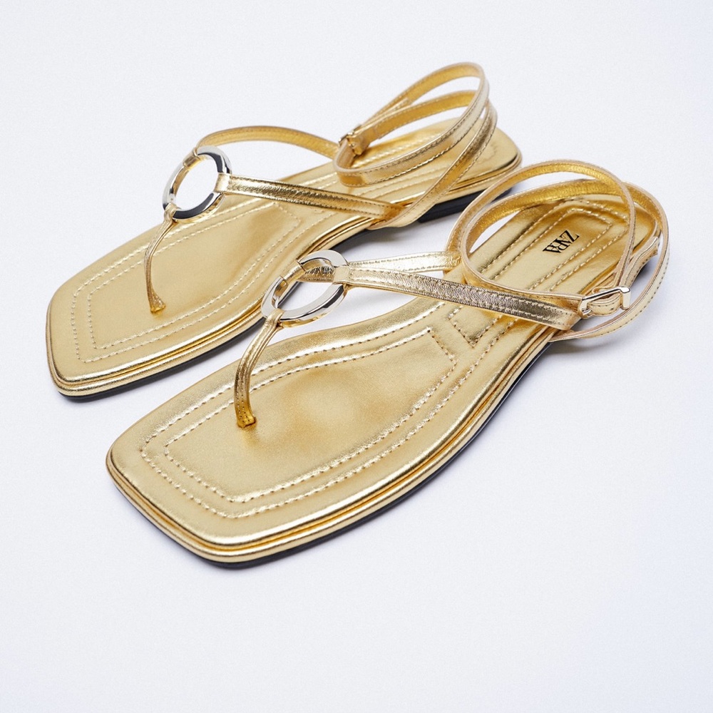 Zara leather sandals